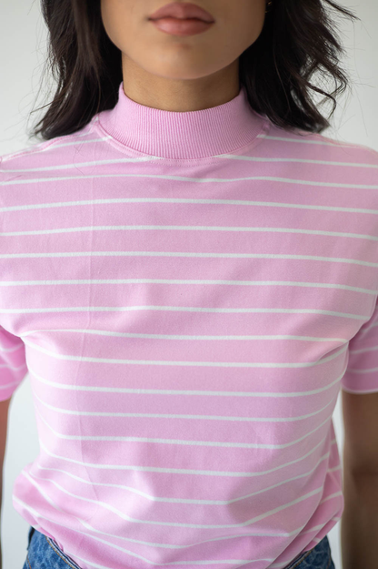 T-Shirt Gola Alta Risca De Giz